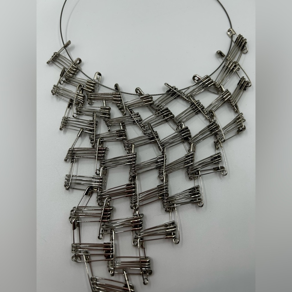 Safety pin necklace